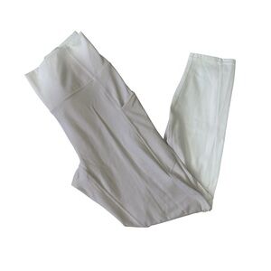 Fabletics medium white oasis pureluxe high waisted 7/8 leggings